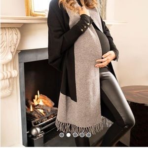 Seraphine black faux leather maternity leggings size 2